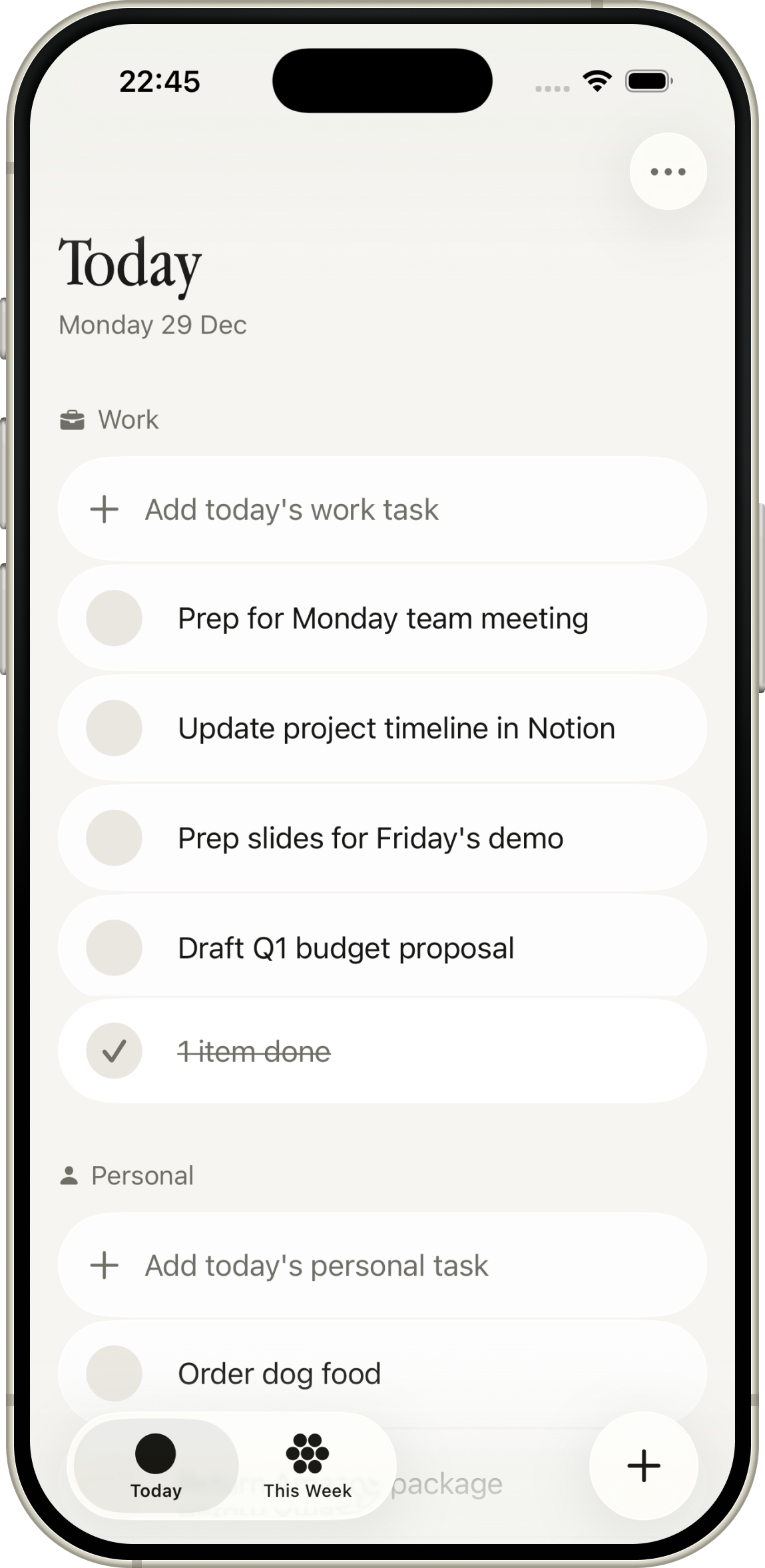 Balance App Screenshot